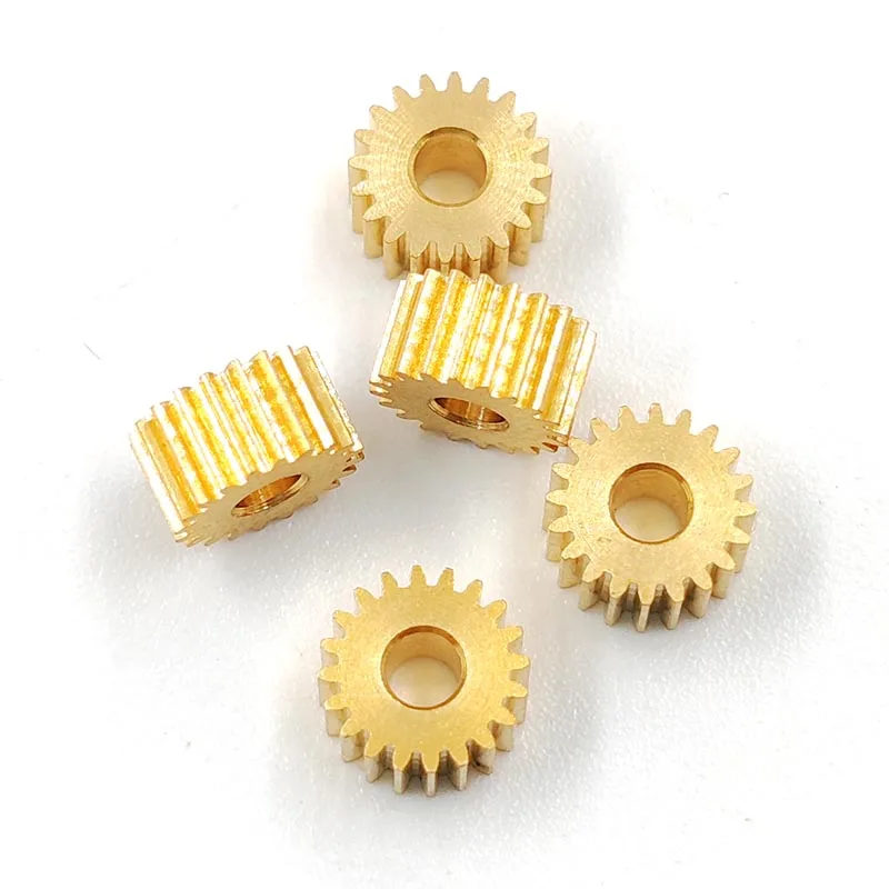 92A 0.7M Brass Copper Gear 9 Teeth Hole 1.98mm Thickness 7mm