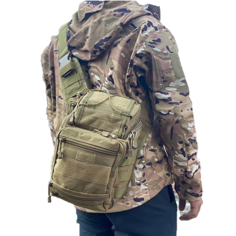 Large Military Sling Backpack EDC Tactical Shoulder Bag Molle Army