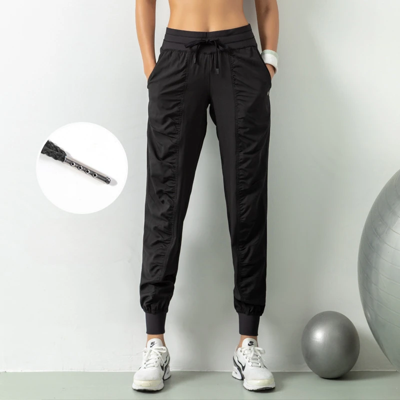 Loose sweatpants Women's slimming quick-drying pants Casual running fitness band sweatpants Breathable yoga pants