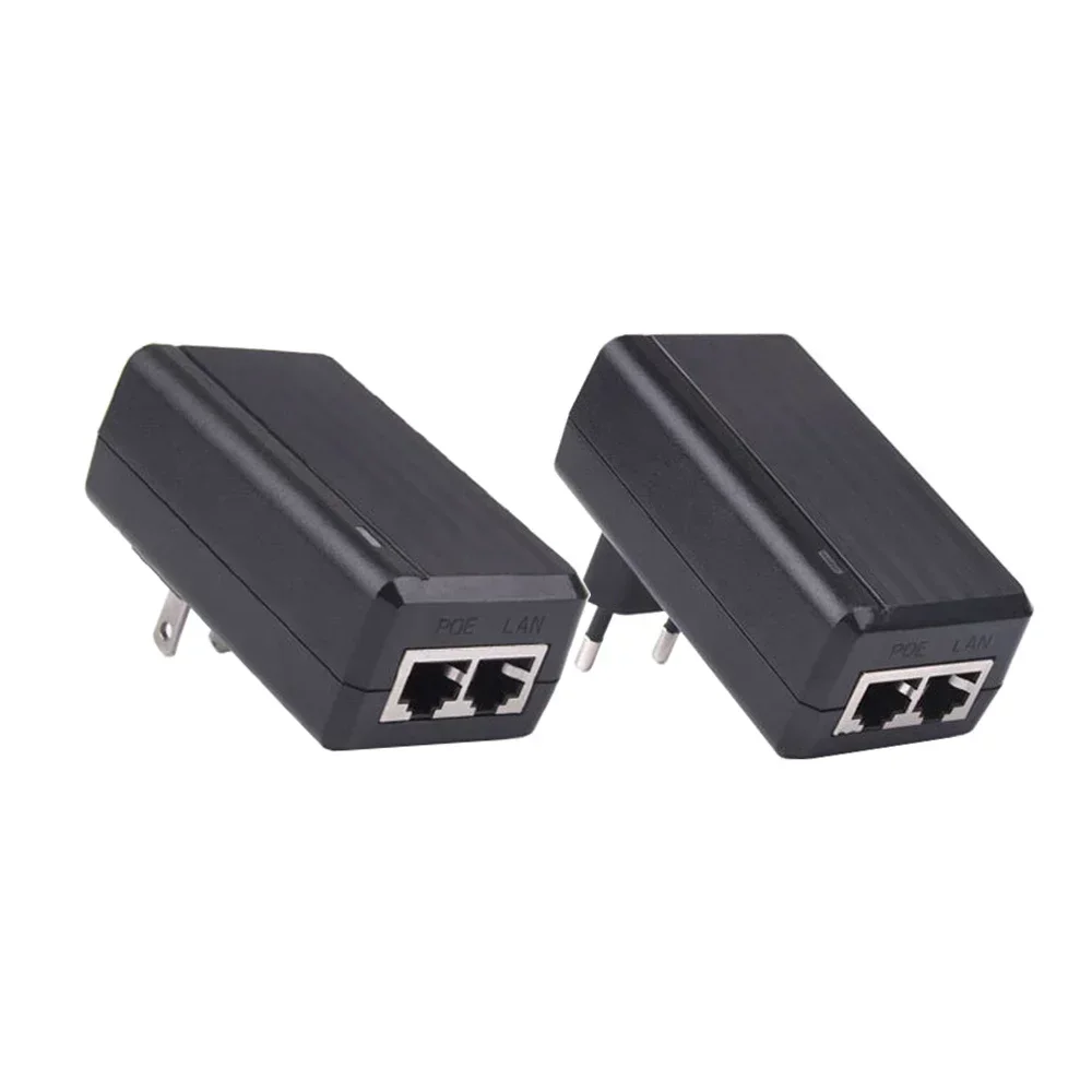 1000Mbps POE Injector 15V1A/24V1A/48V0.5A Output EU US Plug for CCTV IP Camera Power Supply POE Ethernet Adapter Phone AP 2