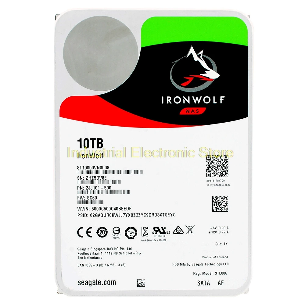 IronWolf NAS 丮 ϵ ũ, ST10000VN0004, ST10000VN0008, 10TB, 256M