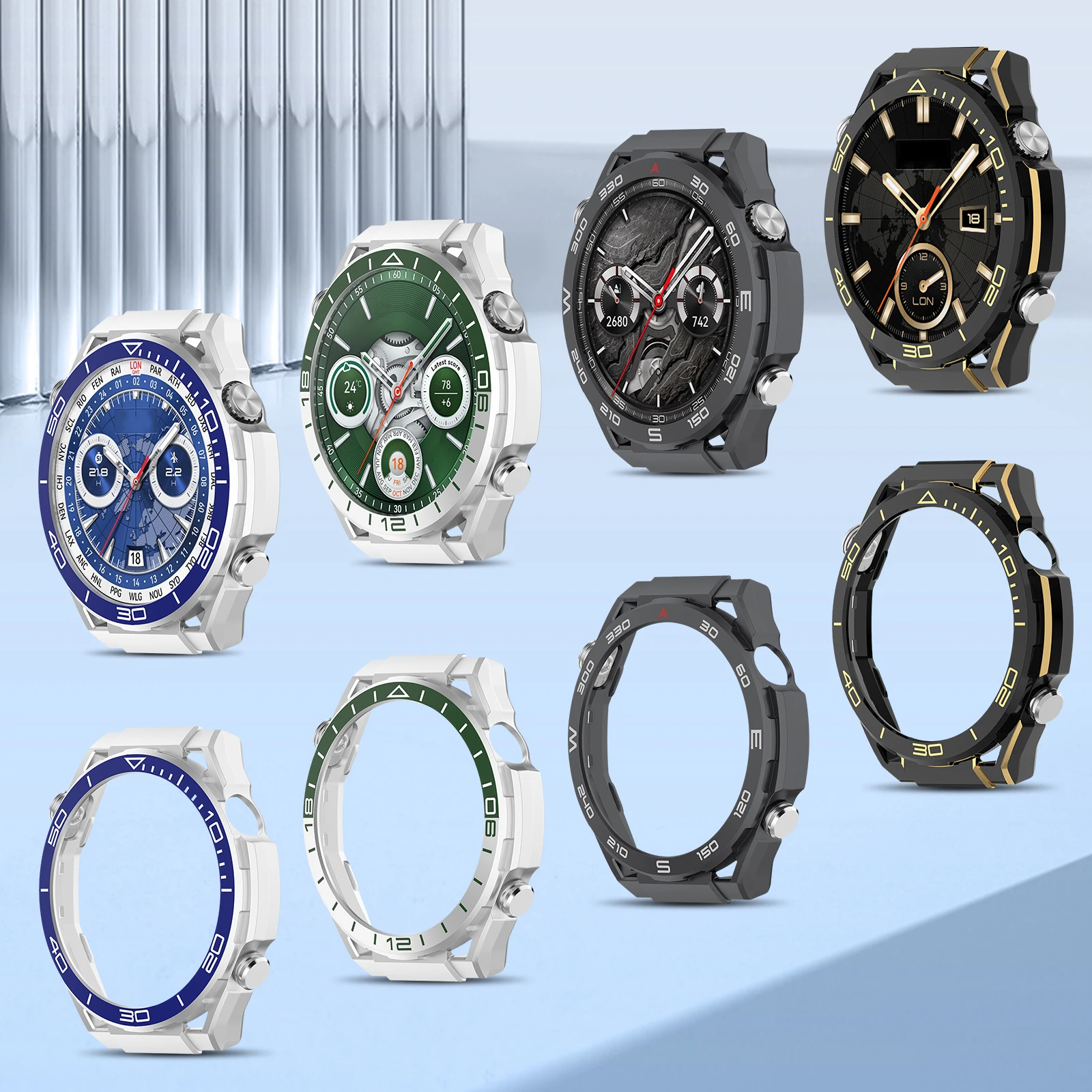 Case for Huawei Watch GT6 Pro 46mm Watch Protective Cover Frame Case Hollow Out Watch Frame Bumper for Huawei GT6 Pro 46mm