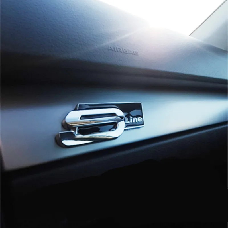 3D Metal Car Sticker Decals For Audi A1 A3 A4 A5 A6 A7 A8 Q2 Q3 Q5 Q7 Q8 S4 S3 S5 S6 S8 Sline Emblem S Line Badge Stickers |