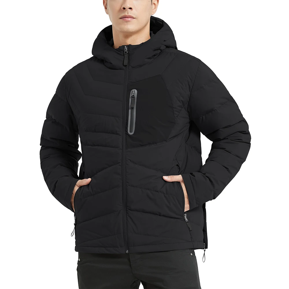 Winter Men Hooded Down Jackets Men Waterproof Windproof Duck Down Coat Parkas Ultra Light All Season Warm Men Clothes