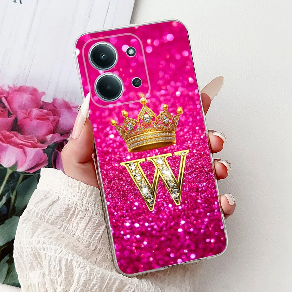 Luxury Letter Design Slim Phone Case - Soft Back Cover Coque