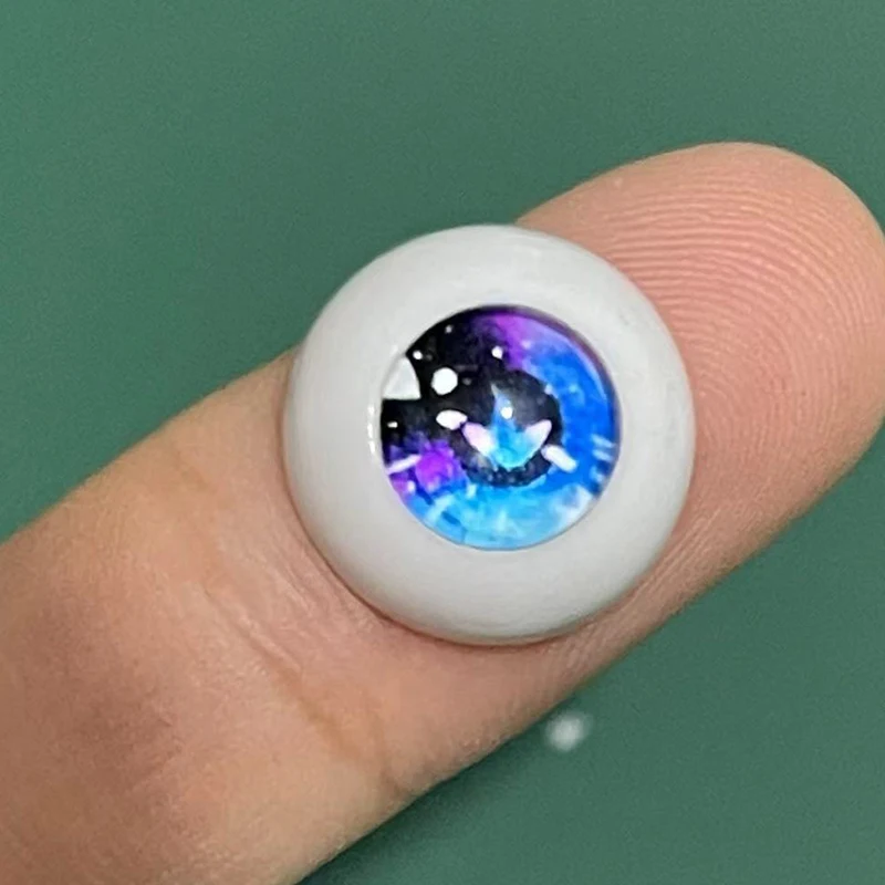 2 Pairs 12mm/14mm Cartoon Eyeball Plush Toy Eyes Doll 1/6 BJD Eyes