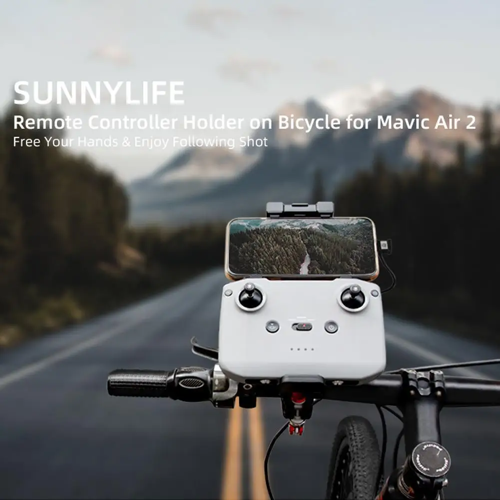 DJI 매빅 에어 2 사이클링 핸들바 거치대, 드론 리모컨 자전거 브래킷, 친환경 안전 요소