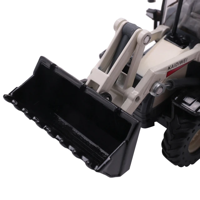Alloy Diecast Excavator 1:50 4 Wheel Shovel Loader Two-Way Forklift Bulldozer Back Hoe Loader Truck Model For Kids Gift Toys 5