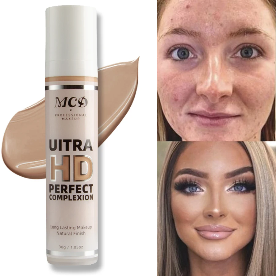 JIN Base de maquillaje líquida correctora de cobertura total de 9 tonos, base de maquillaje de alta cobertura, base de maquillaje en cojín, base en crema, mate natural