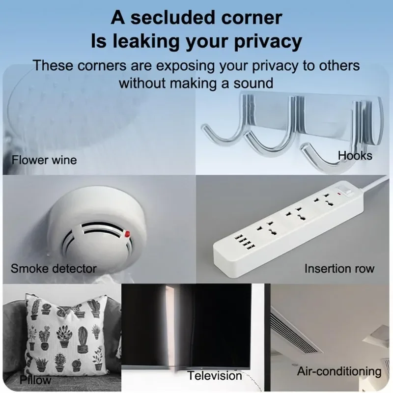 Detector Hidden Camera Detector Infrared Camera Privacy Protector Spy Finder Portable Home Office Travel Warehouse