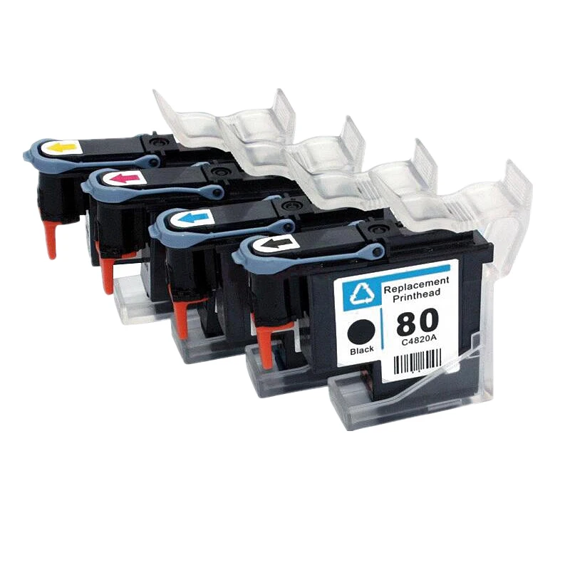 Htl Preto C4820a C4821a C4822a C4823a Cabeça de Impressão para hp 80 Designjet 1000 1050c 1055 Cartucho de Tinta Cabeça de Impressão para hp 80 Cartucho - Imagem 4