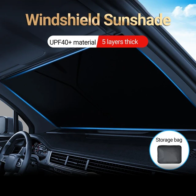140cm faltbare Auto Windschutzscheibe Sonnenschutz Regenschirm Auto UV Abdeckung  Sonnenschutz Wärmedämmung Frontscheibe Innenschutz