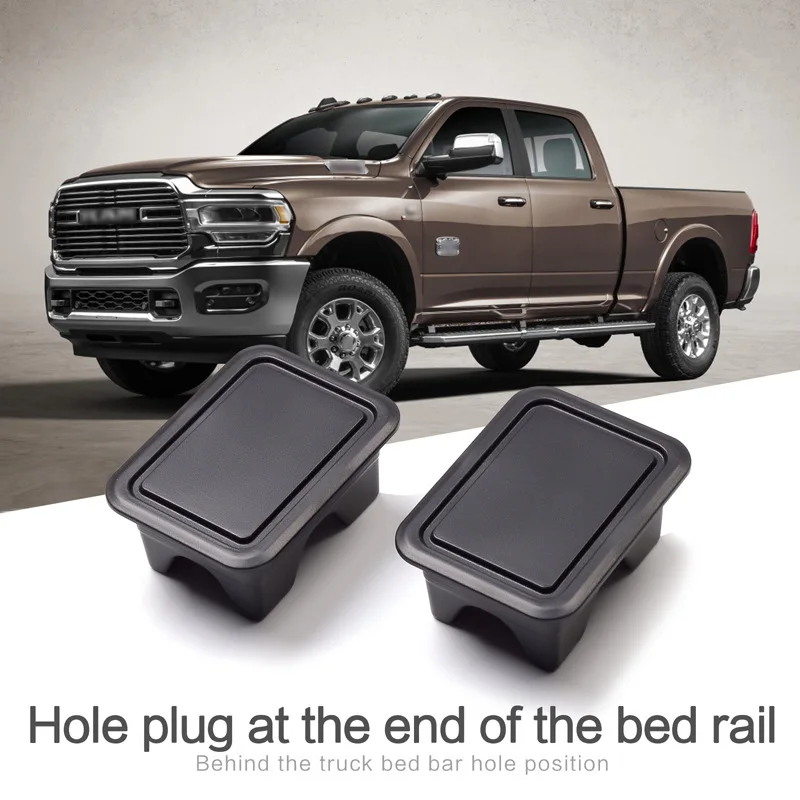 

Rear Truck Bed Rail Stake Pocket Cover For Dodge Ram 1500 2500 2019 2020 2021 Caps Rail Hole Plugs Covers Car Accessories