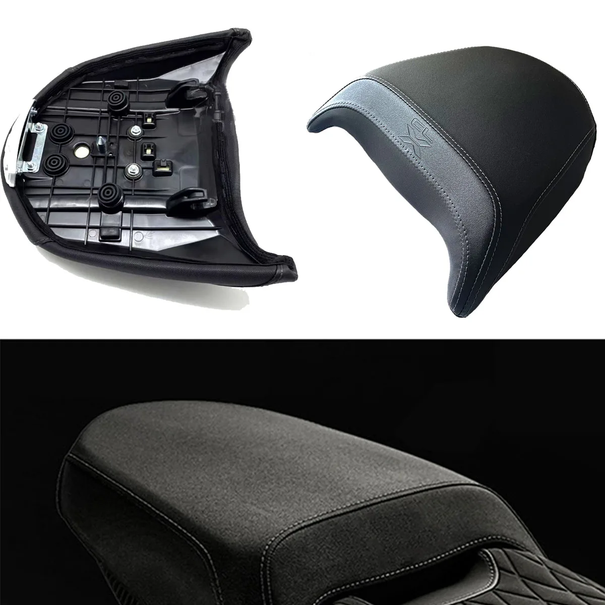

Motorcycle Full Leather Waterproof Seat Cushion Rear Seat Cushion For CFMOTO 700CL-X Sport CLX 700 700CLX