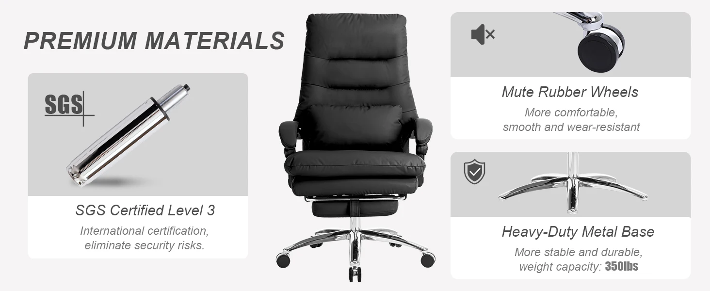 ergonomic reclining office chair