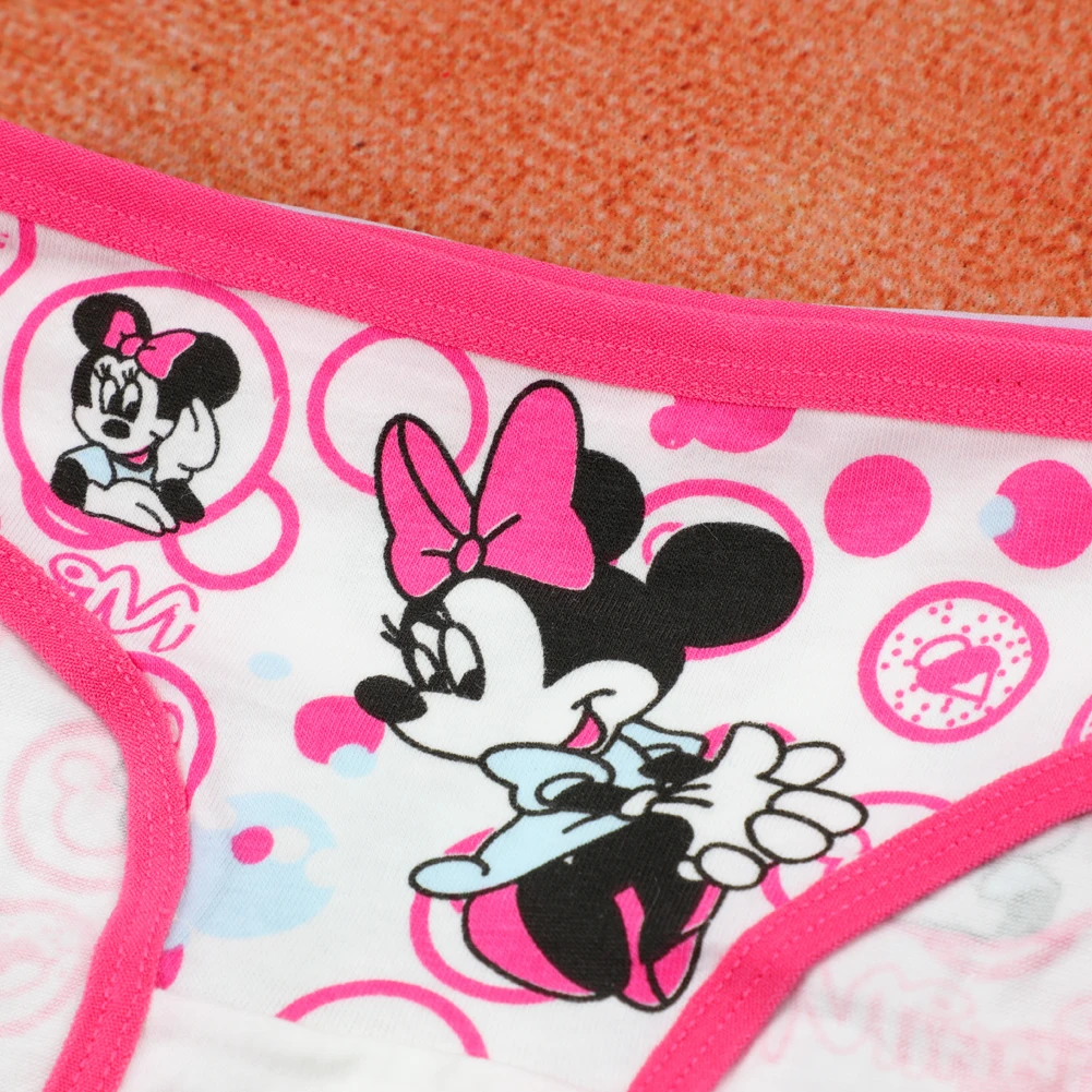 2Pcs/Bag 2-10Y Girl Underwear Minnie Cotton Cartoon Children knickers Girls Underpants Kids Panties flat angle Panty Brief girls underwear children underwear