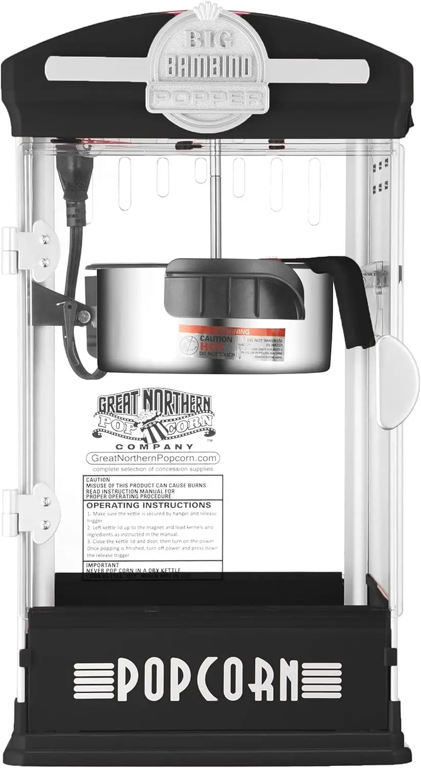 Popcorn Machine Kettle, Measuring Cups, Scoop, and Serving Cups by Great Norther