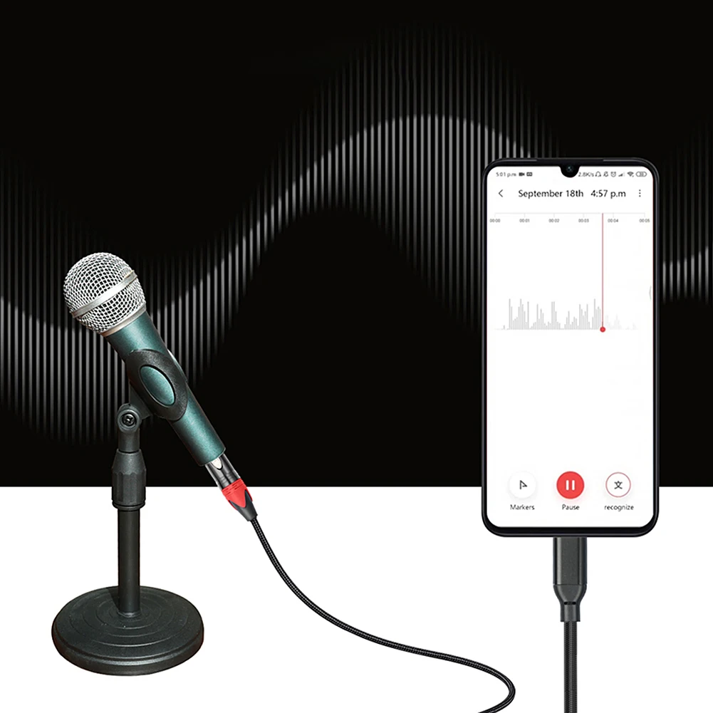 USB C-XLR  ̺, CŸ -XLR  ũ  ڵ, 1 M, 2 M, 3M