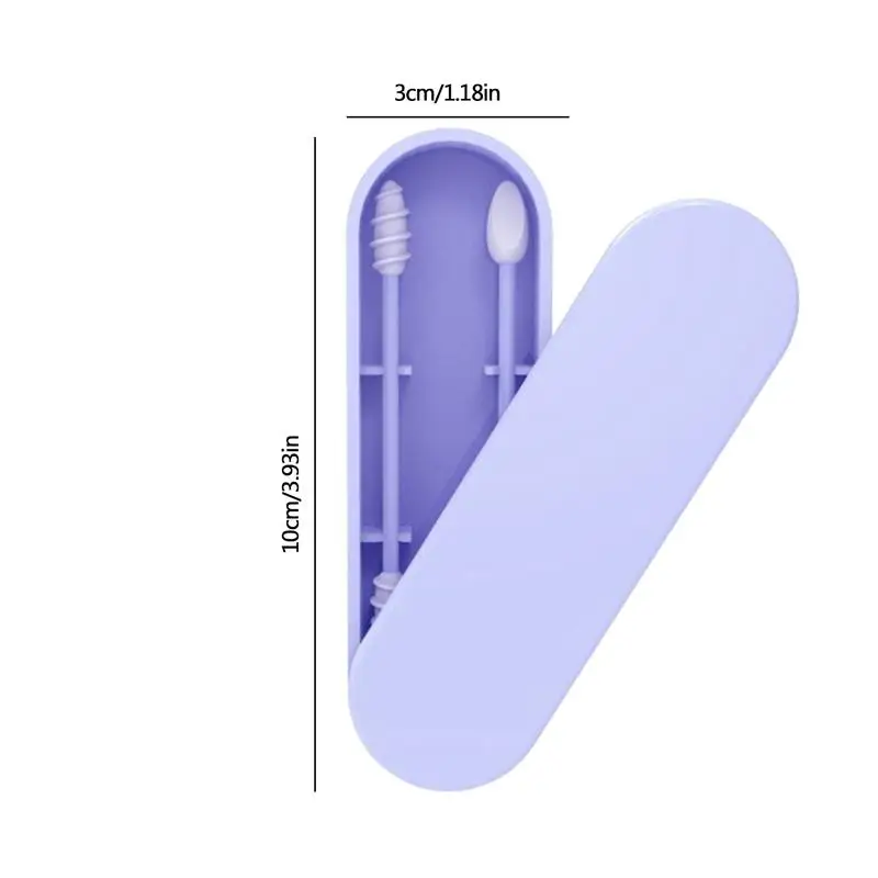 Reusable Ear Swabs Mini Cotton Swabs for Makeup Removal BPA Safe Extra Soft Kids Safety With Thin Tips Silicone Q-Tips