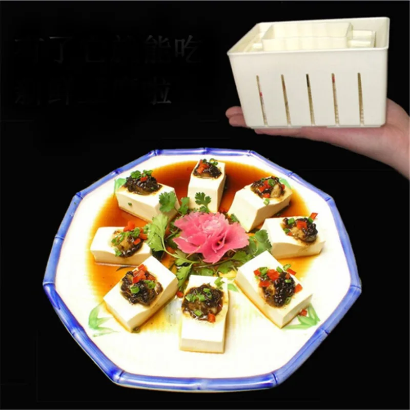 Kitchen Cooking Tool Set DIY Plastic Tofu Press Mould Homemade Tofu Mold Soybean Curd Making Mold With Cheese Cloth kitchen utensils,tofu mold