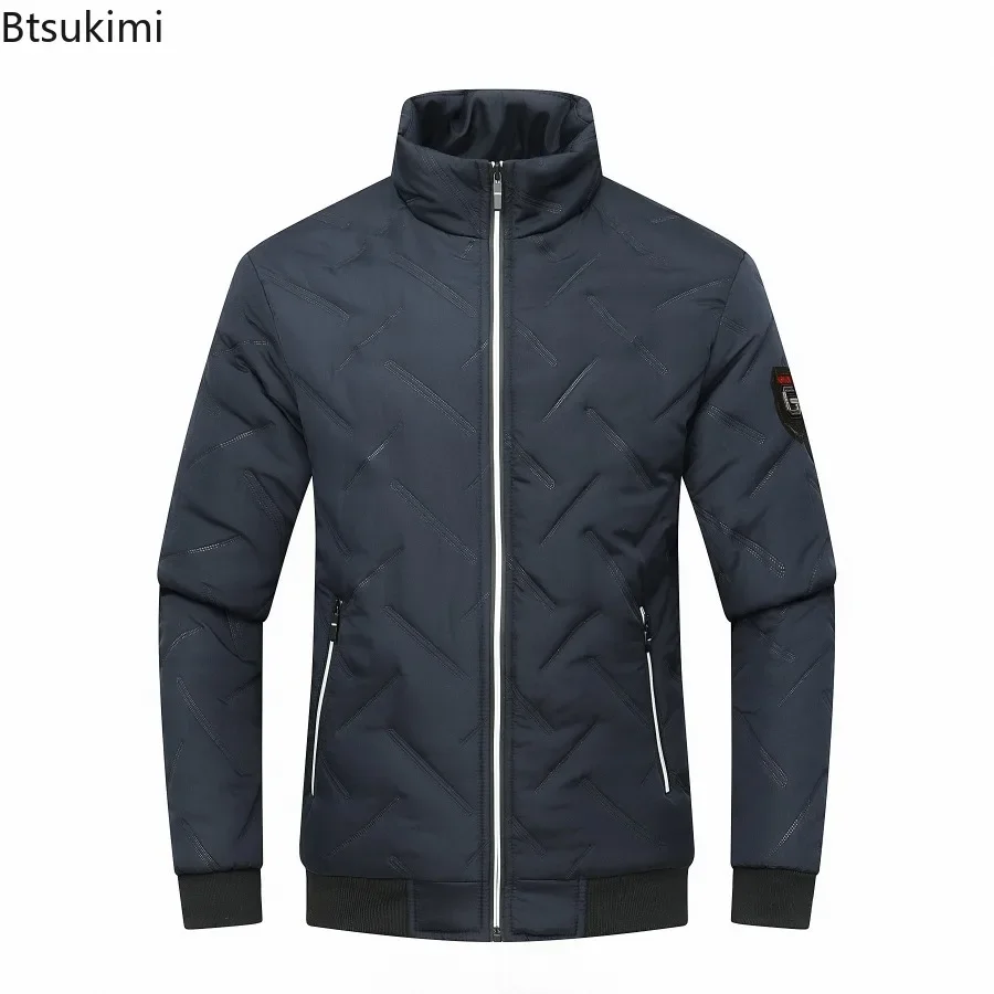 New Autumn Winter Men Cotton Padded Jacket Korean Streetwear Casual Men Fashion Clothing Male Warm Coats 5XL