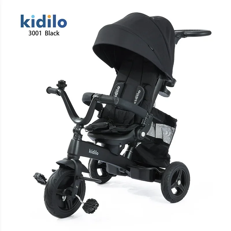 Rideable Three-wheeled Baby Stroller Multi-functional Children's Tricycle 3-6 Years Old Baby Stroller Carriage