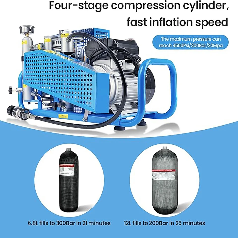Réservoir Air HPA TUXING Fibre Carbone 0,36L 4500psi - Pour