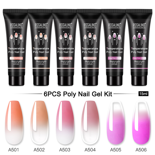 Poly Nail Gel Set For Nails Extension 15ml Gel Polish Semi Permanent Vernish Base Top Coat Gel Varnish Gel Nail Polish