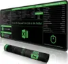 Large Excel Shortcut Mouse Pad Extended Mouse Pad with Stitched Edges Non-Slip Base Keyboard Mats for Desk, 31.5x11.8 1