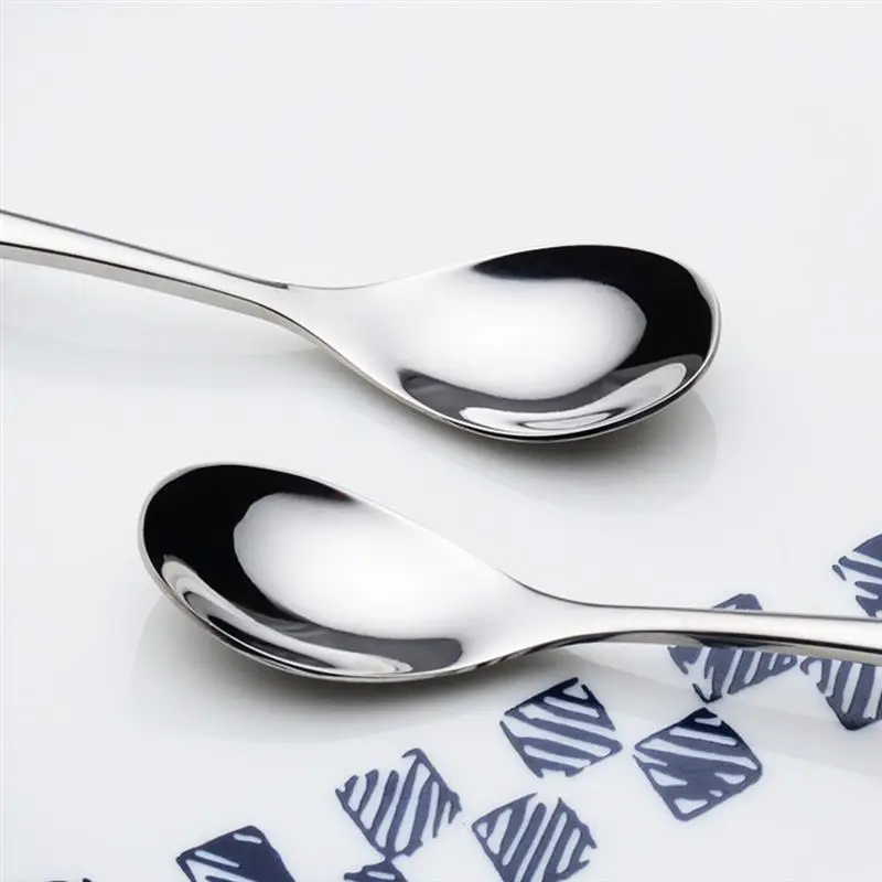 6pcs 304 Stainless Steel Teaspoons for Tea and Dessert with cutlery set,kitchenware accessories
