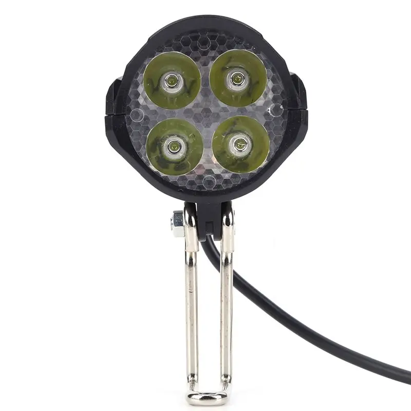 HOTA43T 고출력 18W LED 전기 자전거 라이트 (경적 포함), 방수 IPX5, 전기 자전거용으로 설계됨