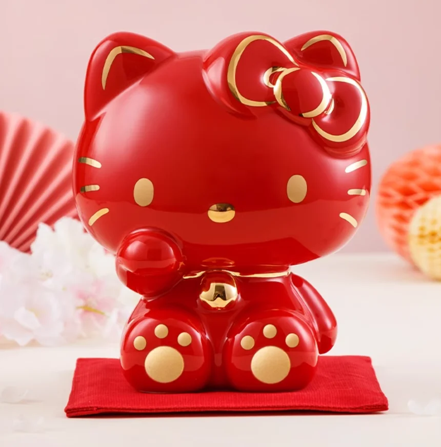 Cartoon Ceramic Piggy Bank Cute Sanrio Hello Kitty Money Bank Coin Bank Girls Boys Decorative Coin Bank Money Saver Gift 4