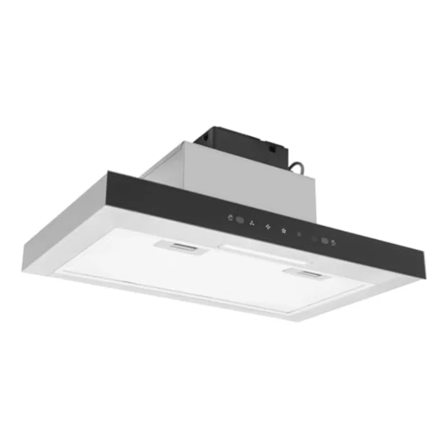 24 inch Under Cabinet Range Hood with 350CFM 3 Speed Exhaust Fan Wall Mount Cooker Hood with LED Light for Kitchen Ventilation