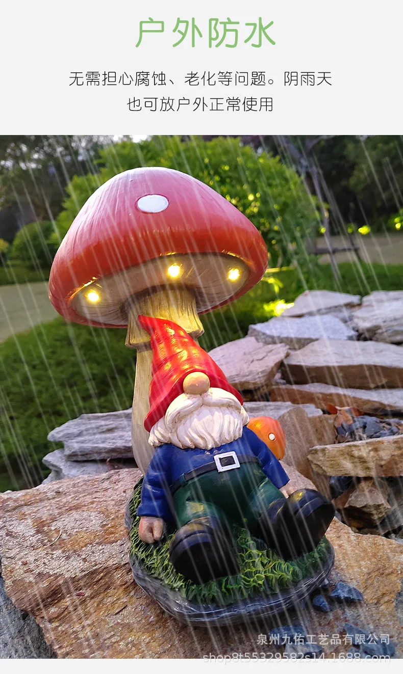 Statue De Champignon Ornements De Jardin, Figurines De Champignon Amusantes  À Visage Humain, Statue De Jardin Miniature, Décoration De Pelouse Féerique  Extérieure - Jardin Statues Et Sculptures - AliExpress