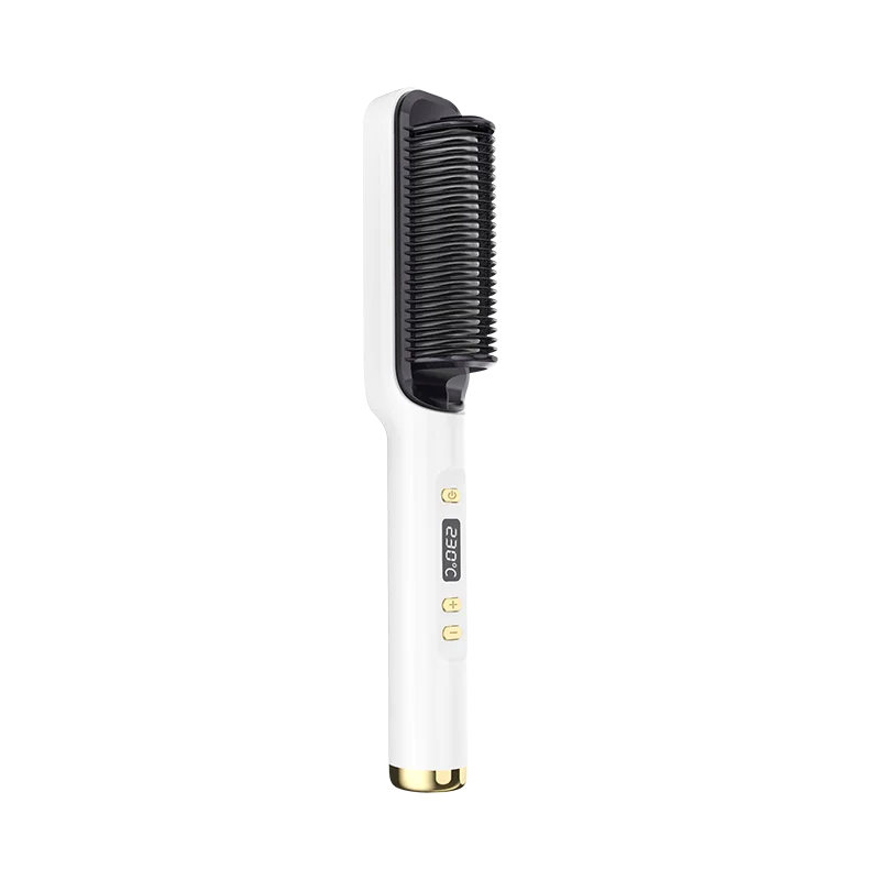 Hair Straightener Men Beard Comb Tourmaline Ceramic Hair Curler Brush Comb Straighteners Curling Iron Brush hair straightener hair straightener brush hair straightener comb