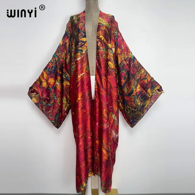 Europe WINYI new tunic bikini sweet lady pink boho Cardigan stitch Cocktail sexcy Boho Maxi Holiday Batwing Sleeve KIMONO mujer 46