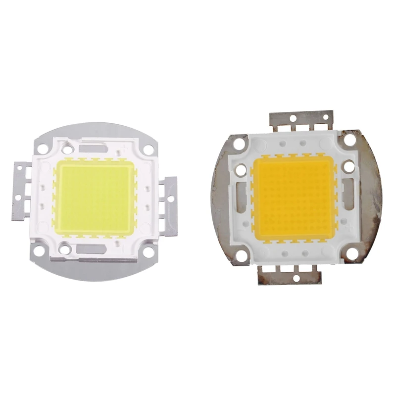 

2 Pcs LED Chip 100W 7500LM Light Bulb Lamp Spotlight High Power Integrated DIY White & Warm White