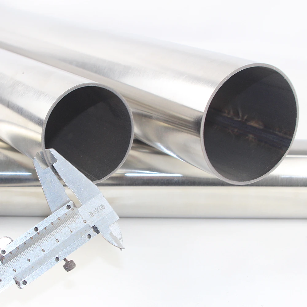 أنبوب عادم مستقيم من الفولاذ المقاوم للصدأ 304، بس...