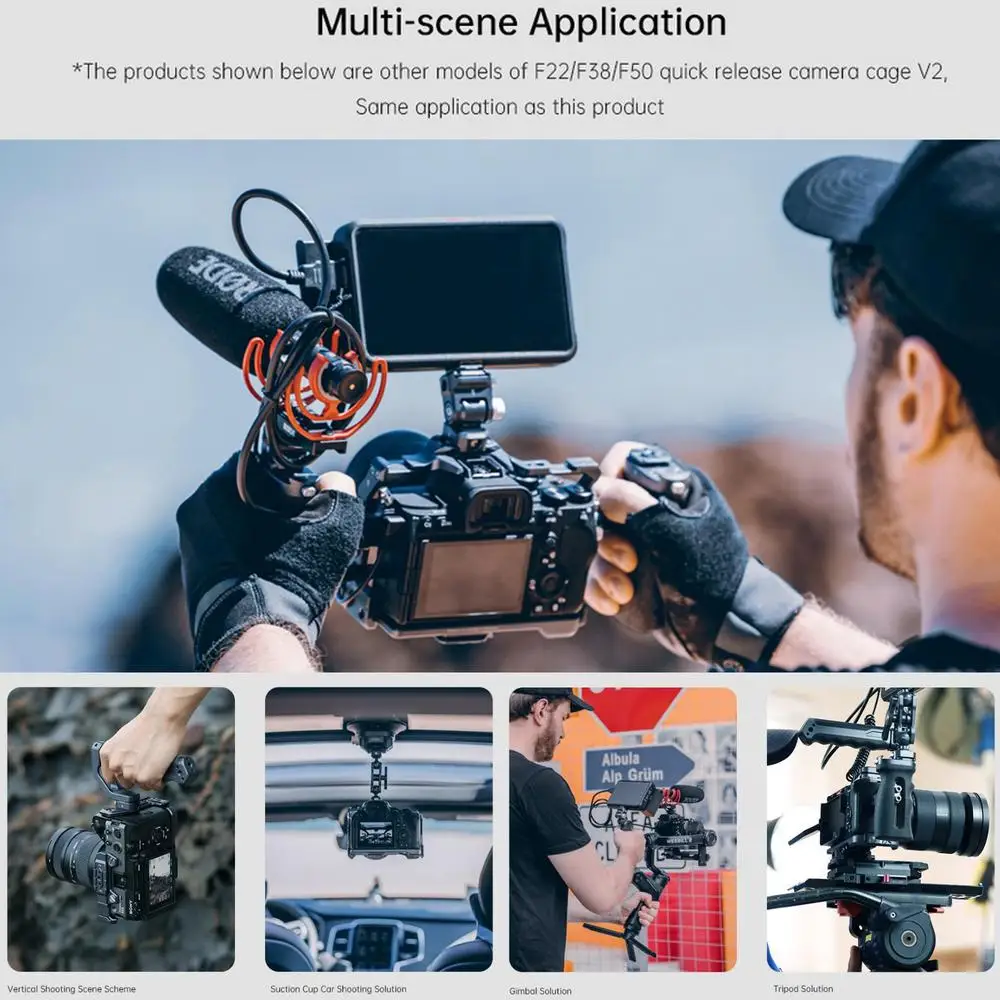 C00B2823B F22&F38&F50 Quick Release Cage V3 (FOR SONY FX3/FX30)