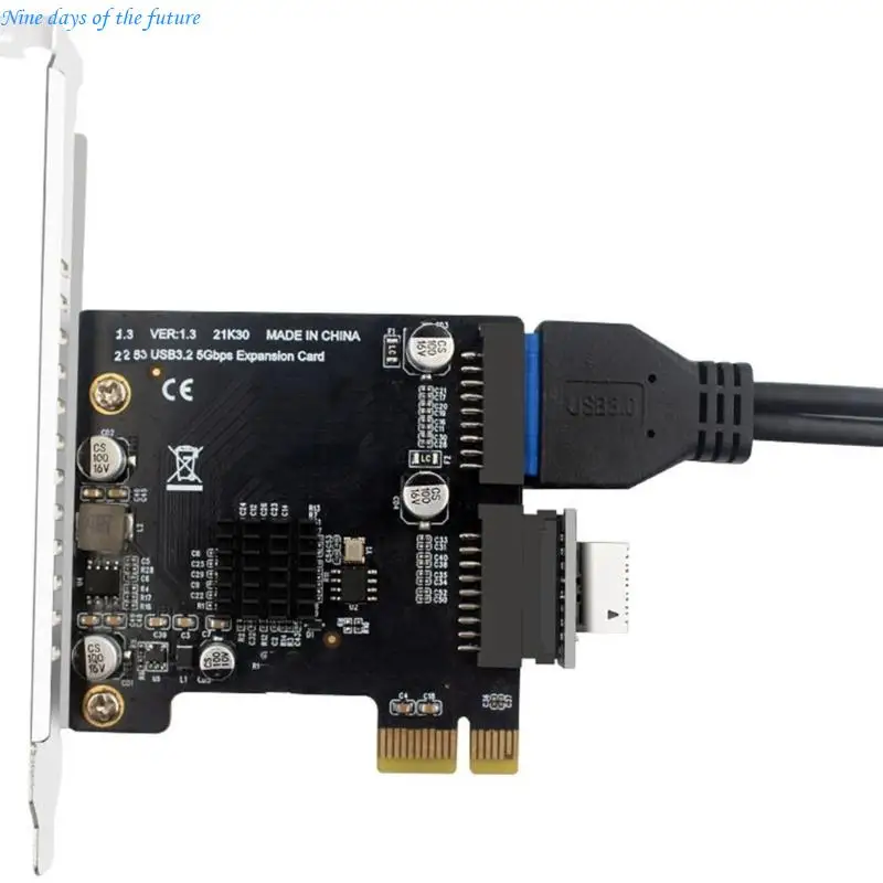 PCIe USB3.0 확장 카드 빠른 속도 5Gbps 데이터 전송 다중 포트 데스크탑 컴퓨터 호환성 E65A