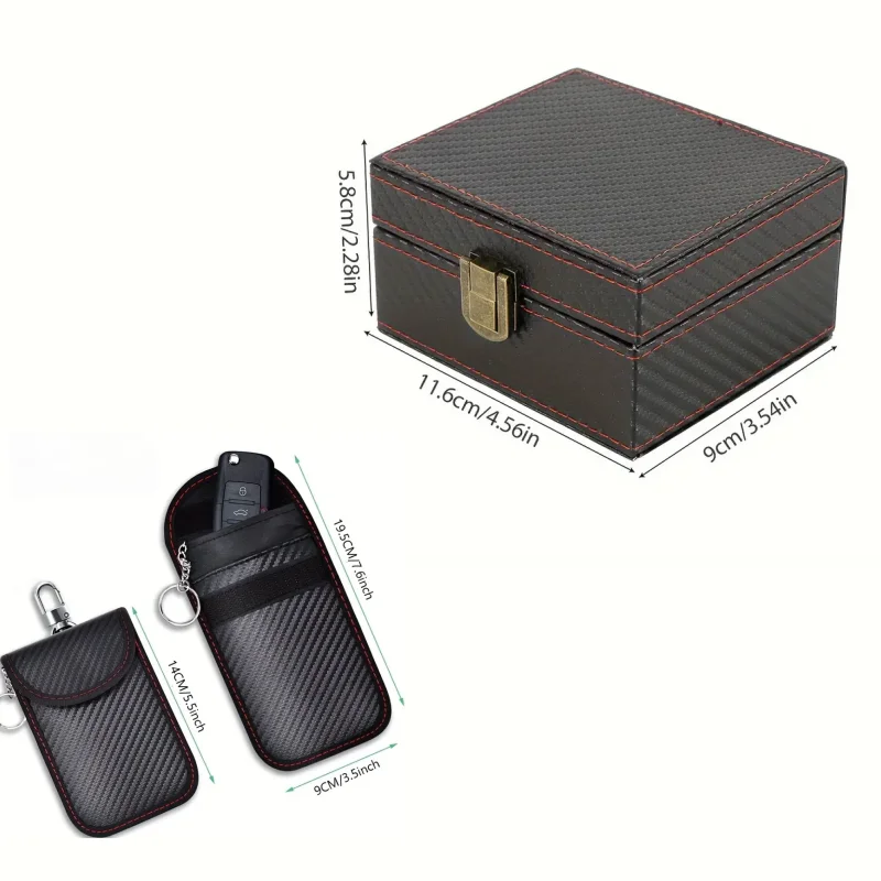 2 Pack Portachiavi Auto Antifurto per Auto Protezione Chiave