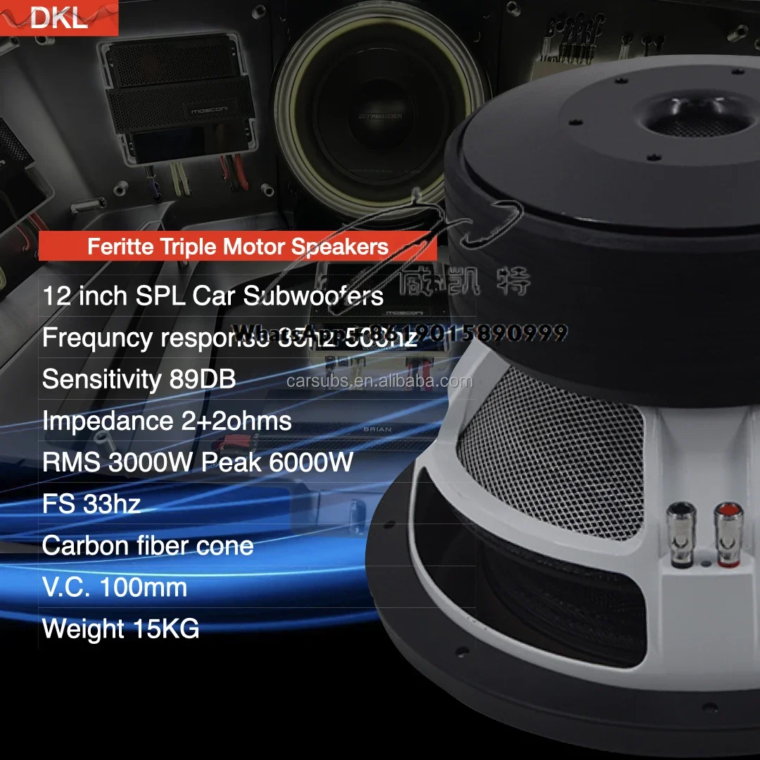 Alibaba 6000w Subwoofer Rock Speakers Spnanma Carbon Fiber Low