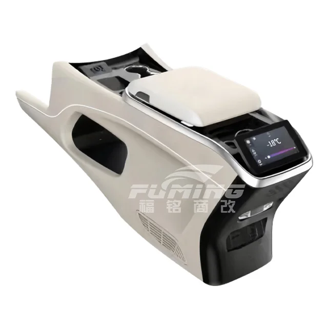 メルセデスベンツVクラス用USB充電収納ボックス,オプションの冷蔵庫