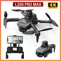 L200 Pro Max RC Quadcopter 4K Mini Drone Profesional Brushless Motor 360° Laser Obstacle Avoidance Remote control helicopter 1