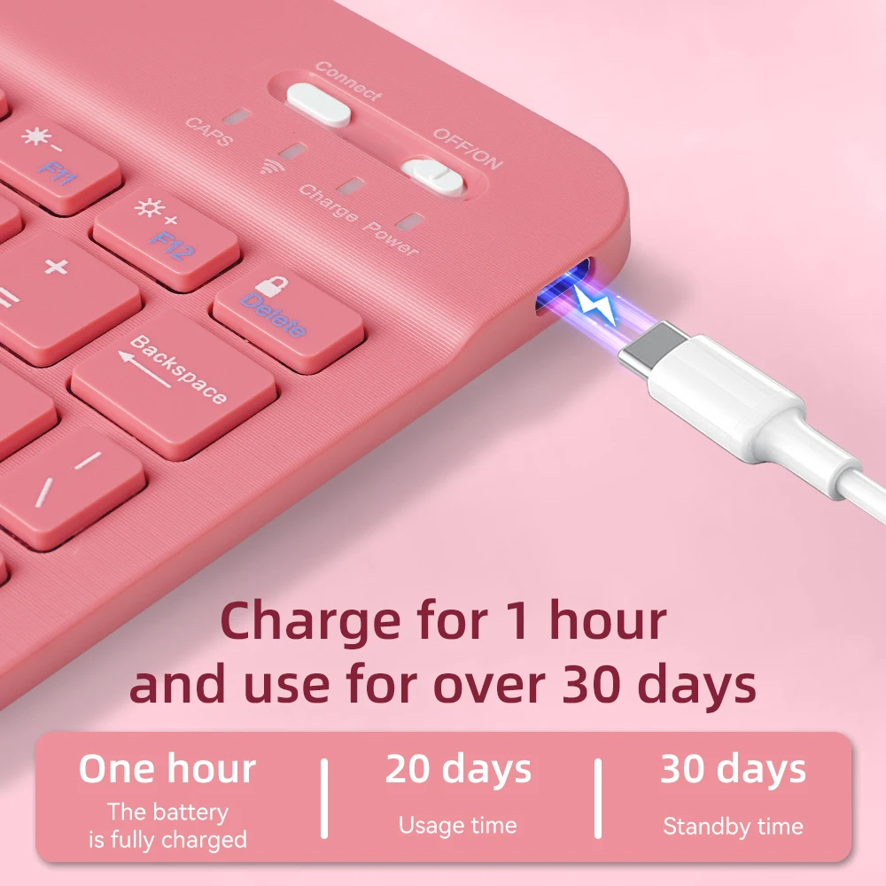iPad Case with Pen Holder and Keyboard