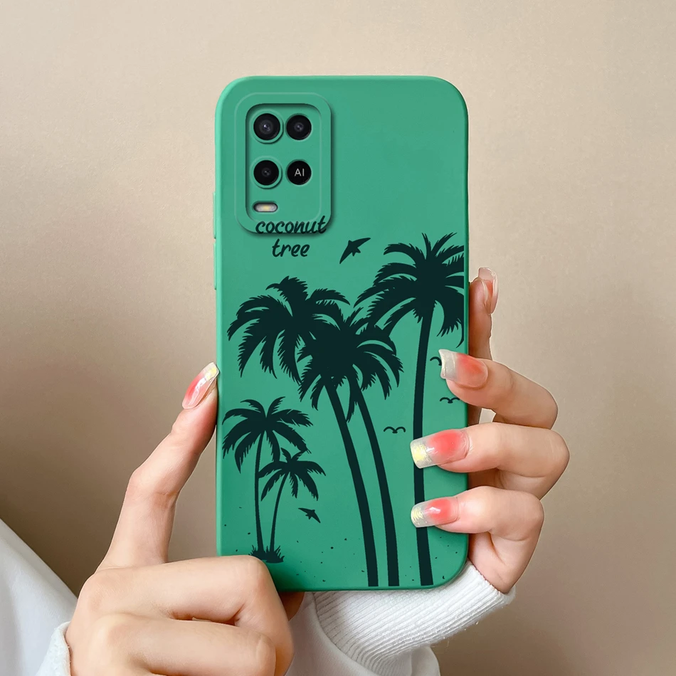 Cute Simple Design Full Protection Soft Liquid Silicone Phone Case