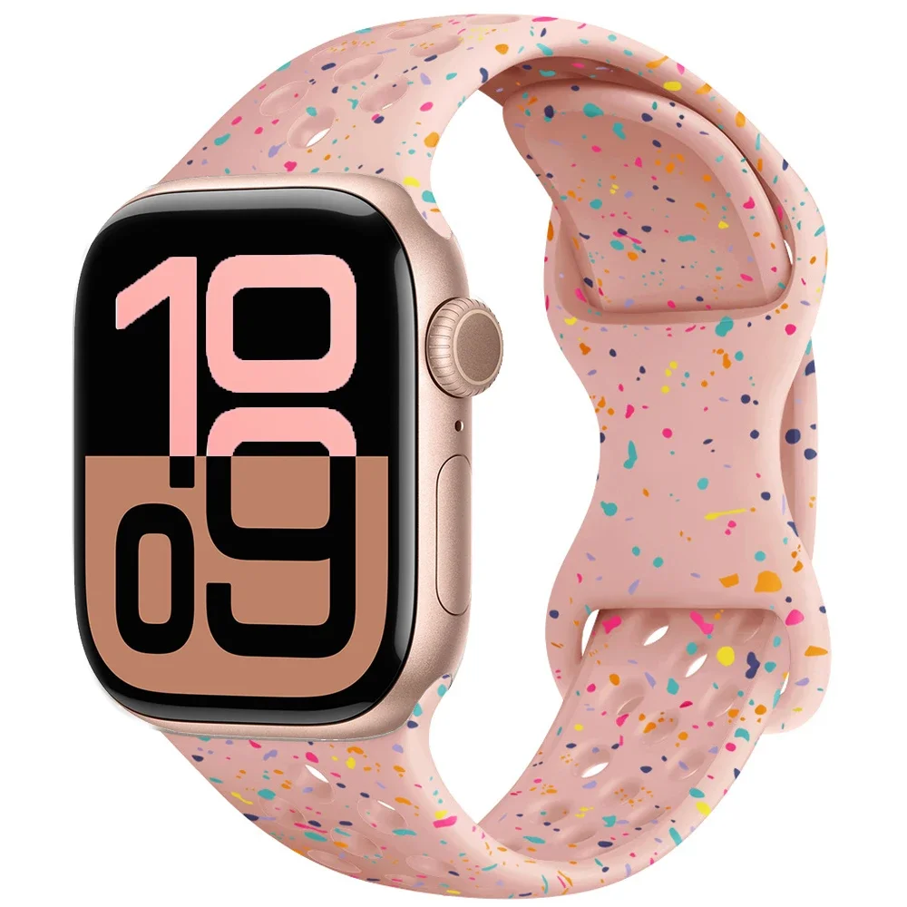 Breathable Soft Silicone Strap for Smartwatch - Versatile Size Options