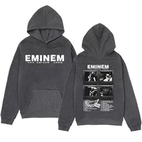 Sudadera con capucha para hombre y mujer, ropa de calle de gran tamaño con estampado de rapero Eminem, Álbum de MúsicaFour seaso 2