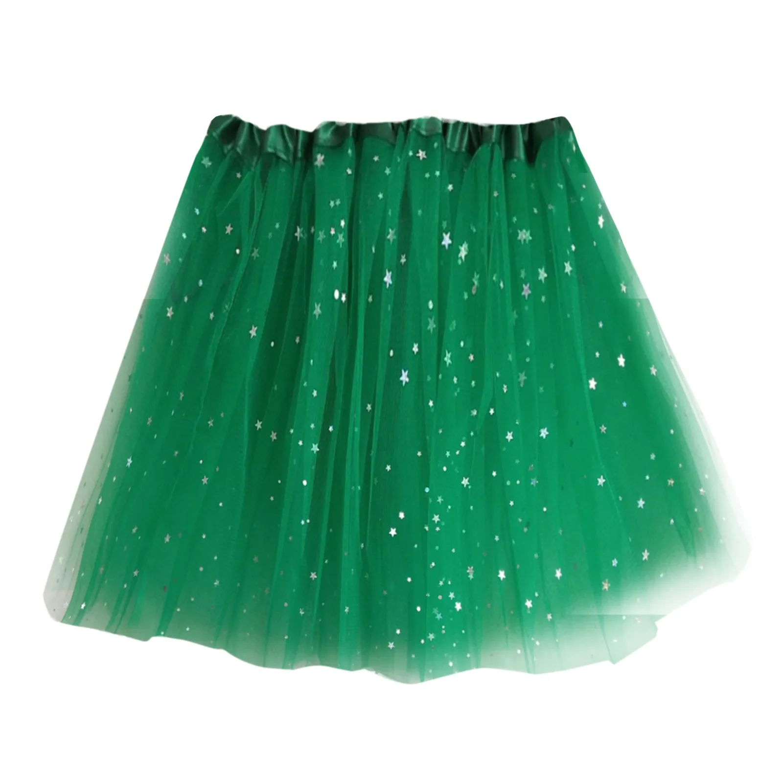 

Sexy Women Adult Sequins Tulle Tutu Half Body Skirt Pleated Carnival Outfit Mardi Gras Party Puffy Skirts Girls Puff Mini Cloth