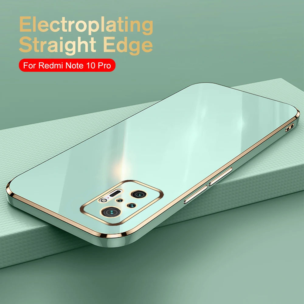 Til Redmi Note 10 Pro Plating Texture Cover til Redmi Note 10 Pro Max 10S 11 11S Pro Plus 5G stødsikker telefoncover_voghion.com